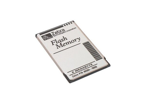 Zebra - flash memory card - 8 MB - PC Card