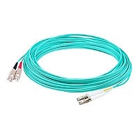Proline 4m LC (M) to SC (M) Aqua OM4 Duplex Fiber OFNR Patch Cable