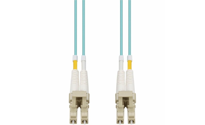 Proline 3m LC to LC Aqua OM4 Duplex OFNR (Riser-Rated) Fiber