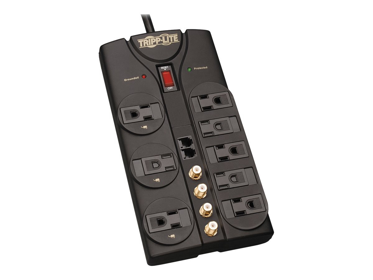 Tripp Lite Surge Protector 120V 8 Outlet RJ11 Coax 10ft Cord 3240 Joule