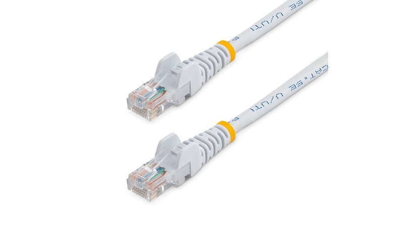 StarTech.com Cat5e Ethernet Cable 15 ft White - Cat 5e Snagless Patch Cable