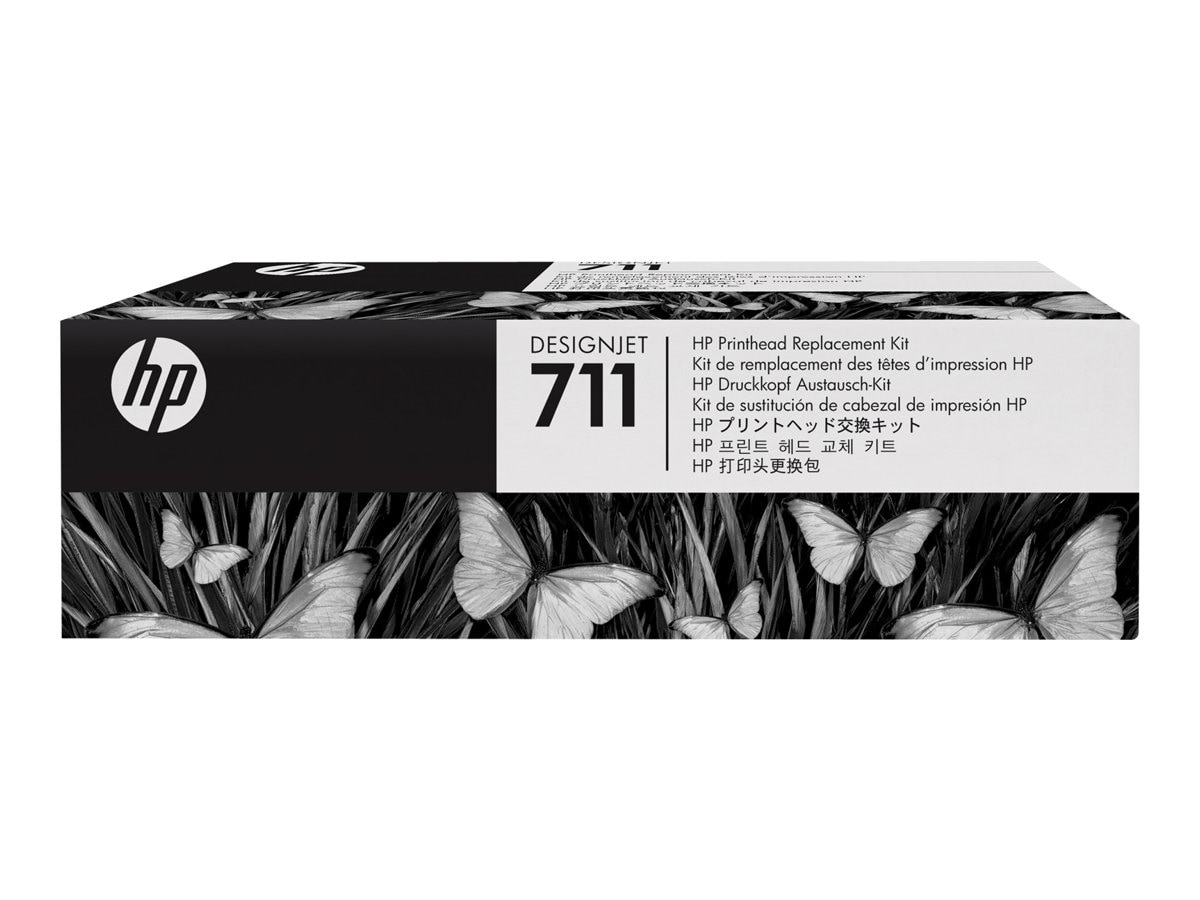 HP 711 Original Inkjet Printhead - Pigment Black, Cyan, Magenta, Yellow - 1  / Pack