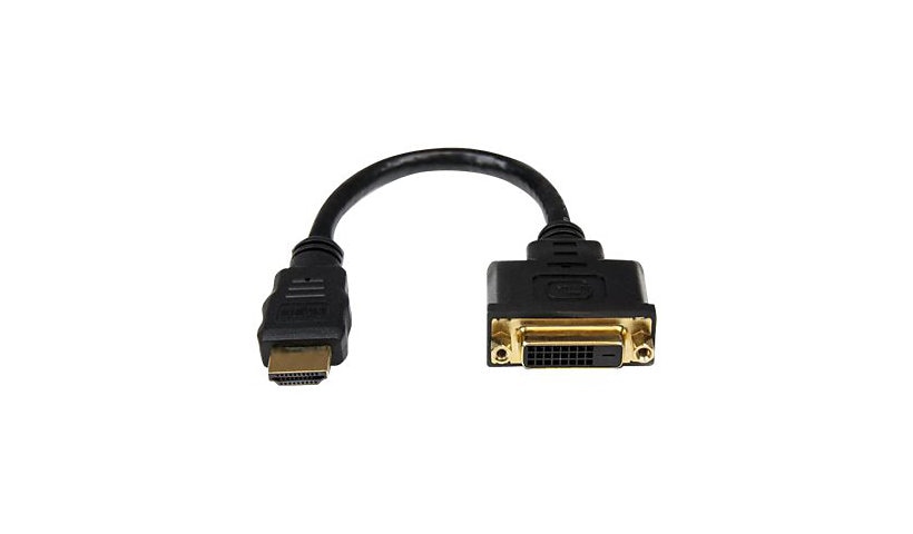 StarTech.com 8" HDMI to DVI-D Video Cable Adapter - HDMI Male to DVI Female