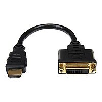 StarTech.com 8in HDMIÂ&reg; to DVI-D Video Cable Adapter - HDMI Male to DVI Female