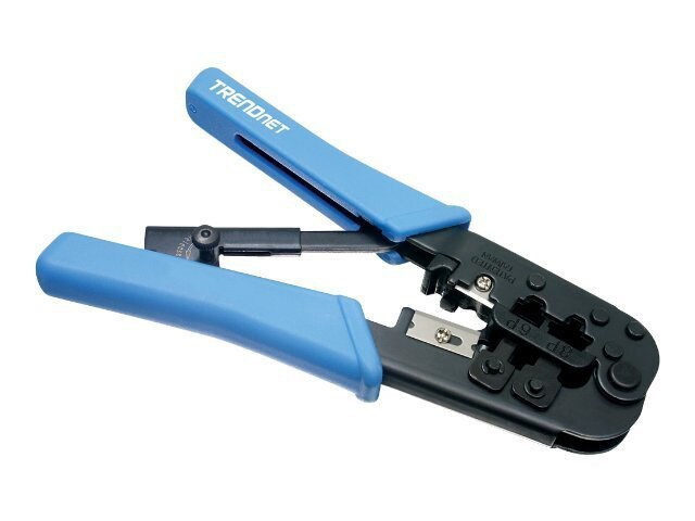 TRENDnet Crimping Tool, Crimp, Cut, And Strip Tool, For Any Ethernet or Tel