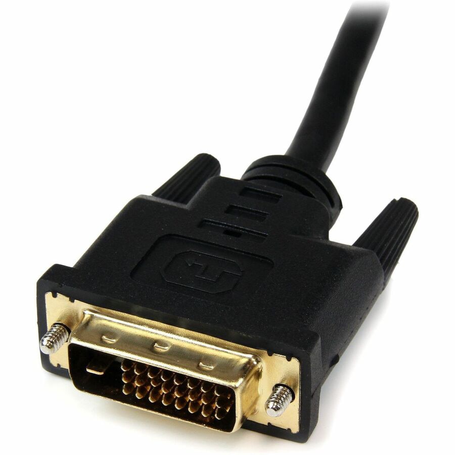 Thumbnail 4 of 5 for StarTech.com 8in HDMI to DVI-D Video Cable Adapter - HDMI Female to DVI Male - HDMI to DVI Dongle Adapter Cable