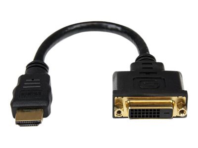 StarTech.com 8" HDMI DVI-D Video Cable Adapter - HDMI Male to DVI Female - HDDVIMF8IN Audio Video Cables CDW.com