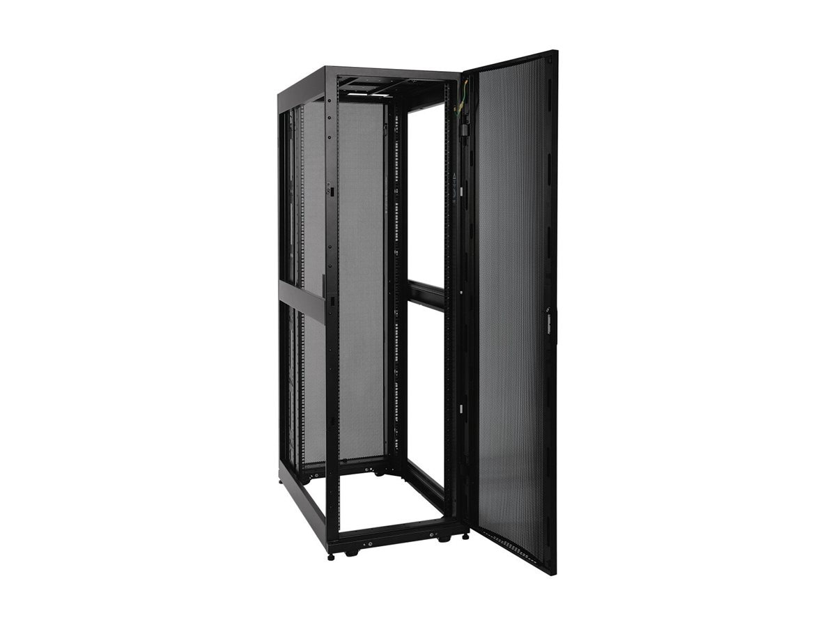 Thumbnail 2 of 17 for Eaton Tripp Lite Series 42U SmartRack Mid-Depth Rack Enclosure Cabinet with doors & side panels