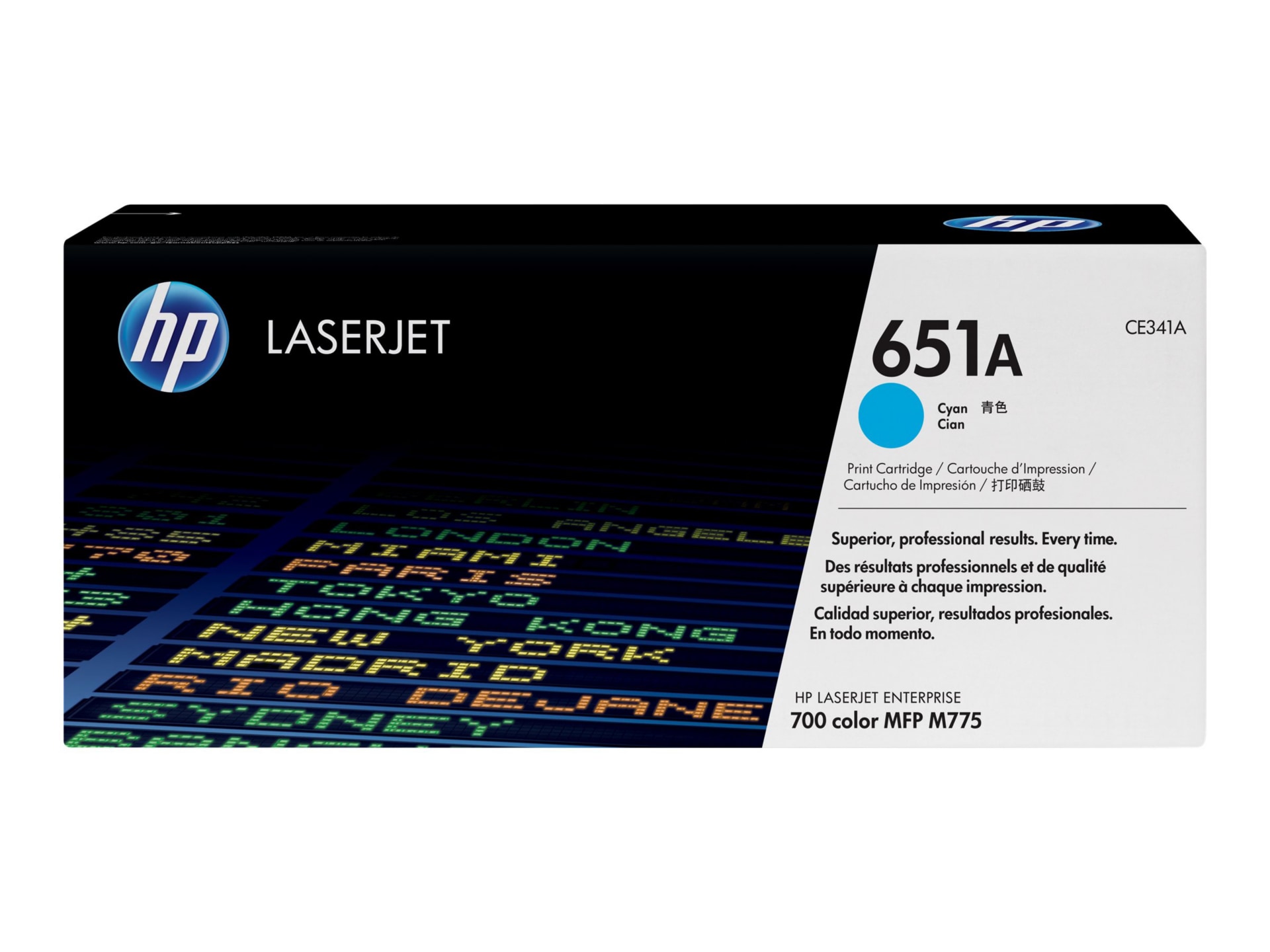 HP 651A (CE341A) Cyan Original LaserJet Toner Cartridge