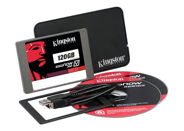 Kingston SSDNow V300 Notebook Upgrade Kit - solid state drive - 120 GB - SATA 6Gb/s