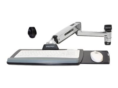 Ergotron LX mounting kit - for keyboard / mouse - polished aluminum