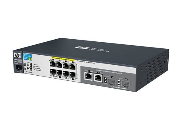 HP 2520-8G-PoE Switch - switch - 8 ports - managed - desktop, rack-mountable, wall-mountable