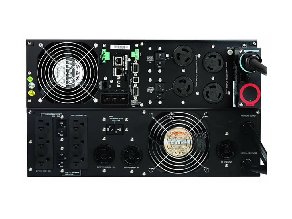 Thumbnail 3 of 3 for Eaton 9PX PowerPass Distribution Module for 5kVA to 6kVA 9PX UPS Systems, L6-30P Input, 3U Rack/Tower