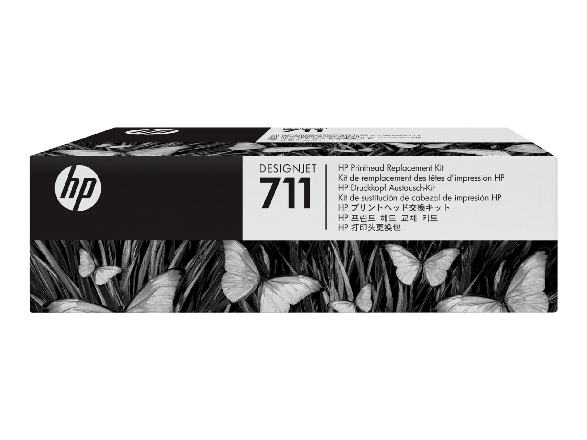 HP 711 Original Inkjet Printhead - Pigment Black, Cyan, Magenta, Yellow - 1