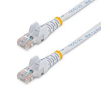 StarTech.com Cat5e Ethernet Cable 5 ft White - Cat 5e Snagless Patch Cable
