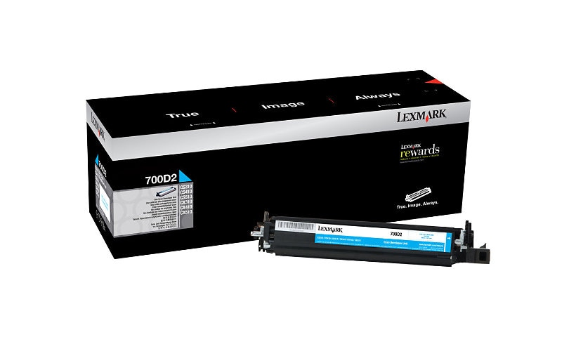 Lexmark 700D2 - cyan - original - developer kit - LCCP