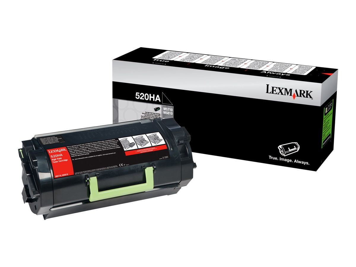 Lexmark 520HA - High Yield - black - original - toner cartridge - LCCP