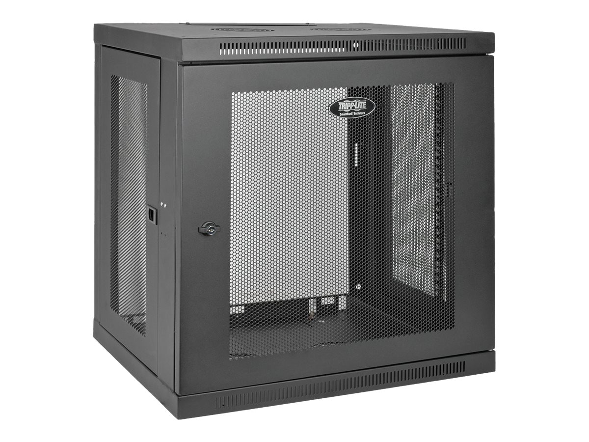 Tripp Lite 12U Wall Mount Rack Enclosure Server Cabinet w/ Door & Side Panels - rack - 12U