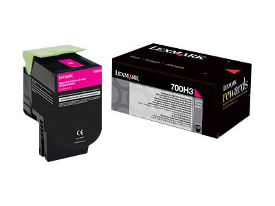 Lexmark 700H3 - High Yield - magenta - original - toner cartridge - LCCP