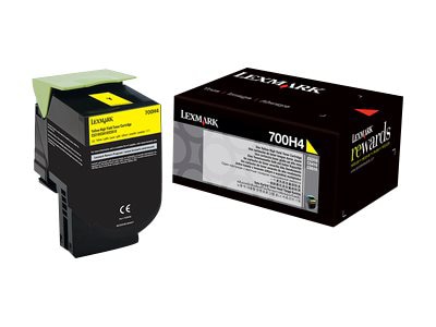 Lexmark 700H4 - High Yield - yellow - original - toner cartridge - LCCP