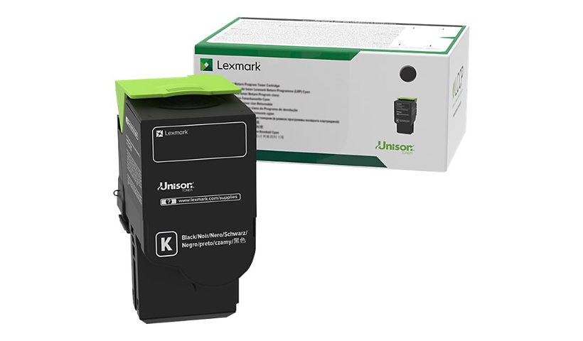 Lexmark 801K - black - original - toner cartridge - LCCP, LRP