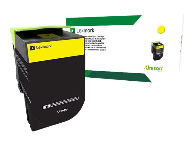 Lexmark 801HY - High Yield - yellow - original - toner cartridge - LCCP, LRP