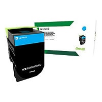 Lexmark 801XC - Extra High Yield - cyan - original - toner cartridge - LCCP, LRP