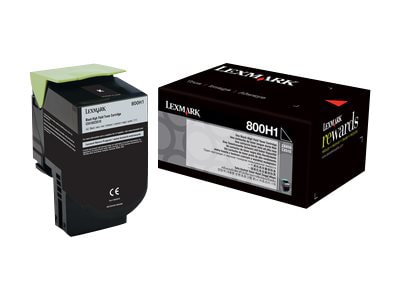 Lexmark 800H1 - High Yield - black - original - toner cartridge - LCCP