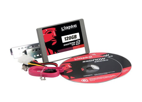 Kingston SSDNow V300 Desktop Upgrade Kit - solid state drive - 120 GB - SATA 6Gb/s