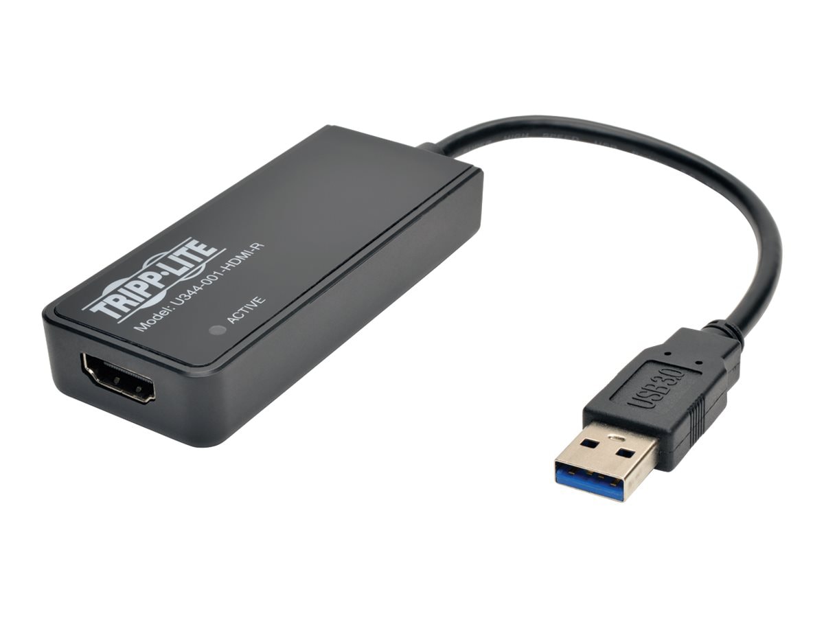 Tripp Lite USB 3.0 to HDMI Dual Monitor External Video Graphics Card  Adapter SuperSpeed 1080p - external video adapter - U344-001-HDMI-R -  Monitor Cables & Adapters 