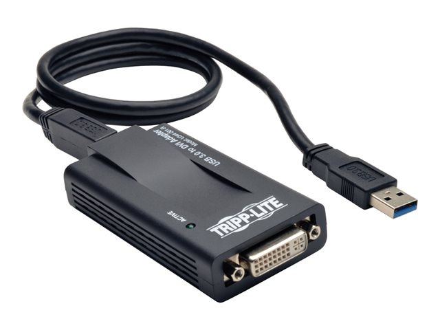 Tripp Lite USB 3.0 SuperSpeed to VGA DVI Adapter 512MB SDRAM - 2048x1152
