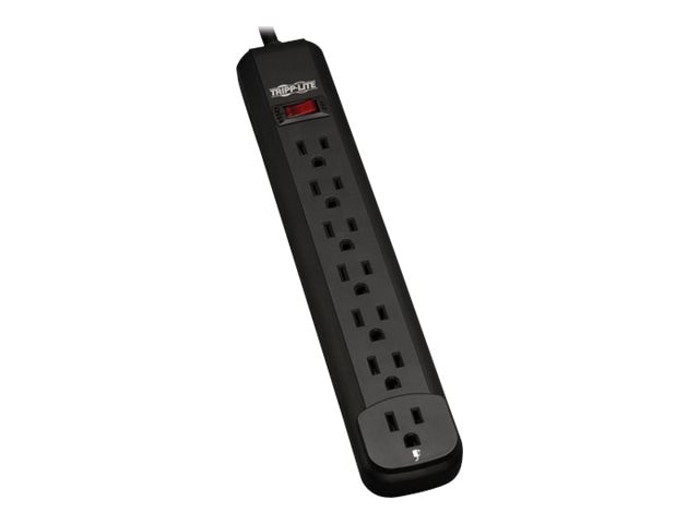 Tripp Lite Power Strip 7-Outlet 5-15R 12ft Cord 5-15P Black Housing 120V