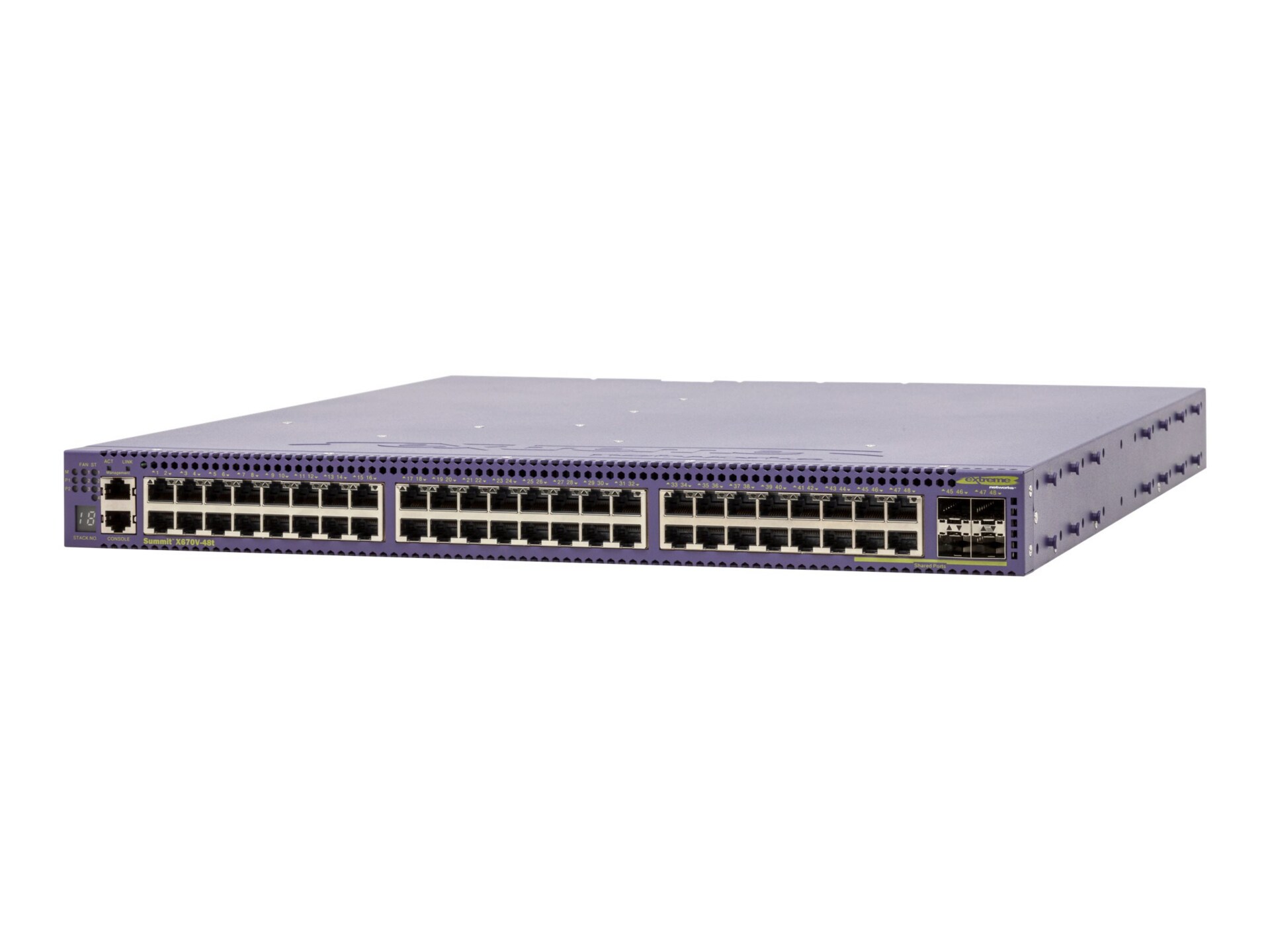 Extreme Networks Summit X670V-48t - switch - 48 ports - managed - rack-mountable