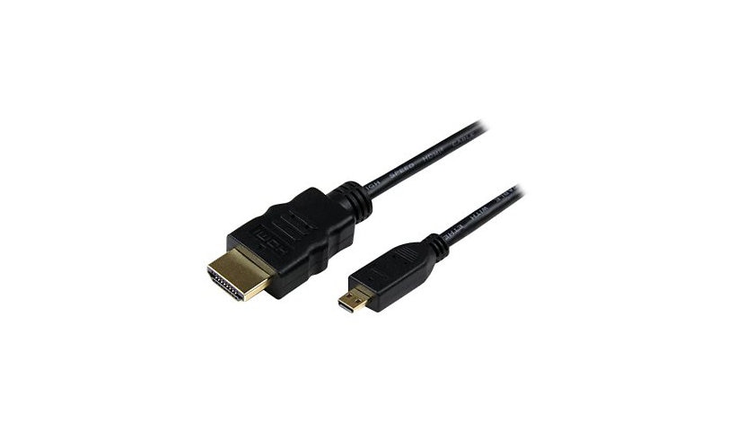 StarTech.com 3m Micro HDMI to HDMI Cable w/ Ethernet - 4K High Speed Micro HDMI to HDMI Adapter Cord