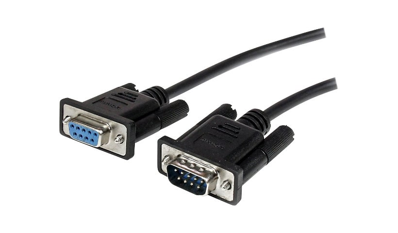 StarTech.com 1m Black Straight Through DB9 RS232 Serial Cable - M/F