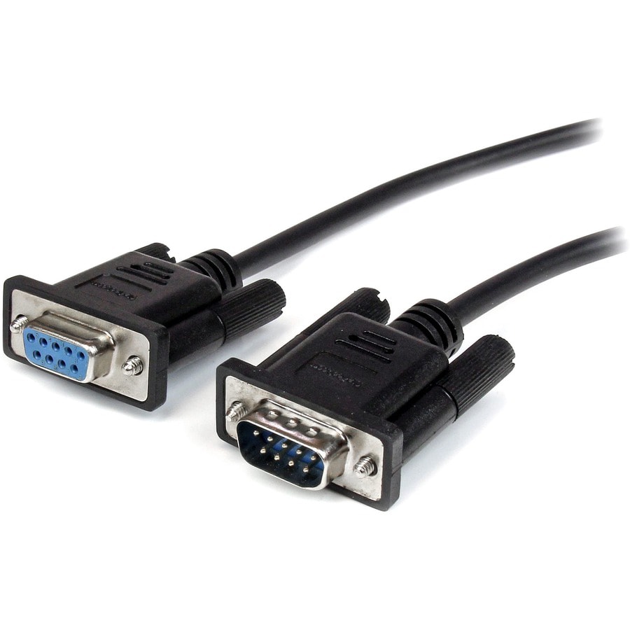 StarTech.com 0.5m Black Straight Through DB9 RS232 Serial Cable - DB9 RS232