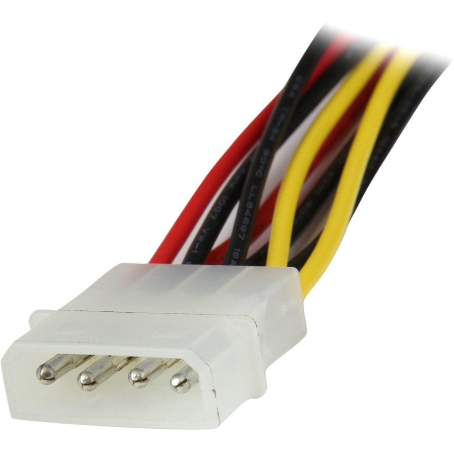 Thumbnail 4 of 5 for StarTech.com 12in LP4 to 2x Latching SATA Power Y Cable Splitter Adapter - 4 Pin LP4 to Dual SATA Y Splitter