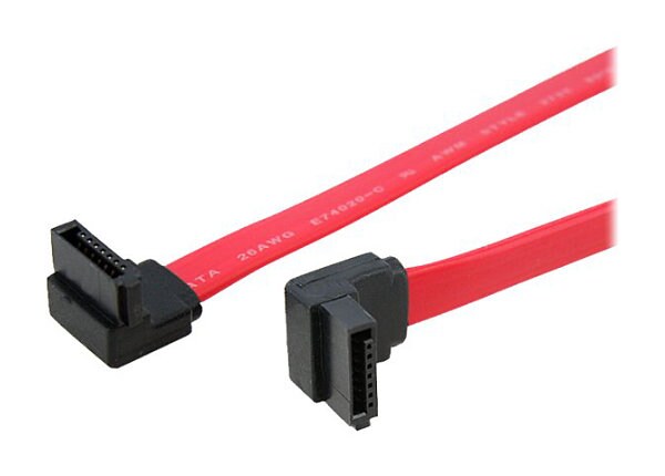 StarTech.com 12in Right Angle SATA Cable - Serial ATA F/F - SATA cable - 1 ft