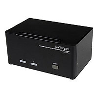 StarTech.com 2 Port Triple Monitor DVI USB KVM Switch w/ Audio & USB Hub