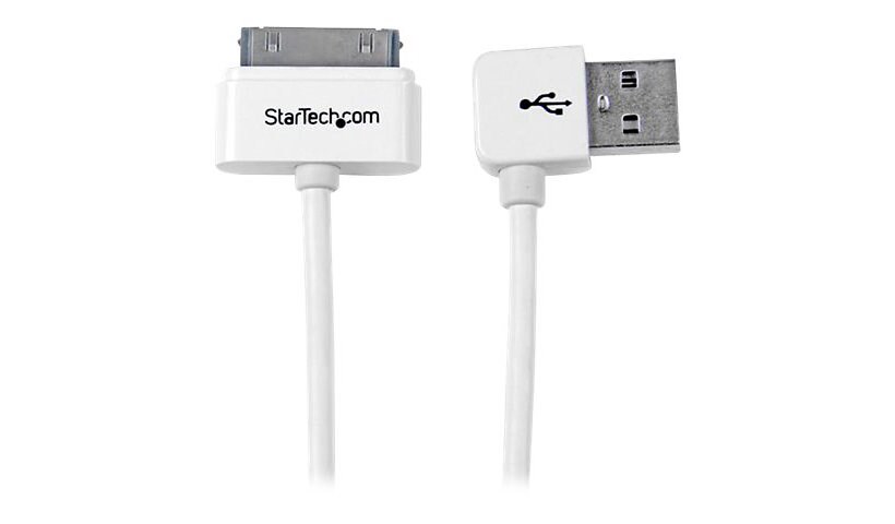 StarTech.com Apple 30-pin Dock to Left Angle USB Cable - charging / data ca