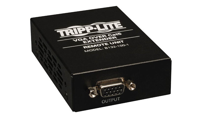 Tripp Lite VGA over Cat5 Cat6 Extender Remote Receiver 1920x1440 TAA GSA