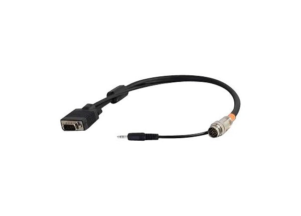 C2G RapidRun VGA (HD15) + 3.5mm Flying Lead - video / audio cable - VGA / audio - 91.4 m