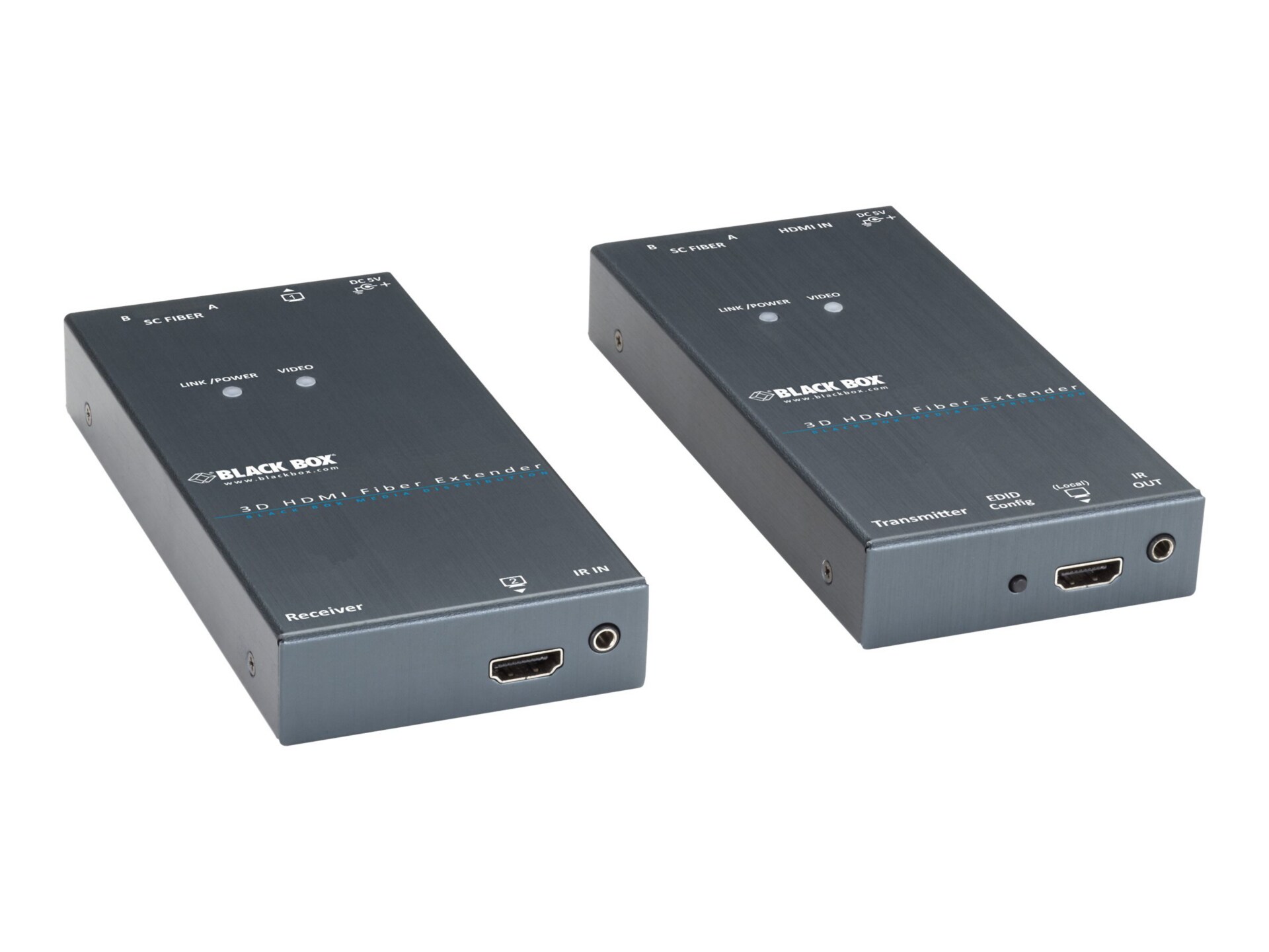 Black Box 3D HDMI Fiber Extender - video/audio extender - TAA Compliant