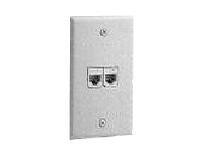 PANDUIT 2 Socket Mini-Com Classic Faceplate