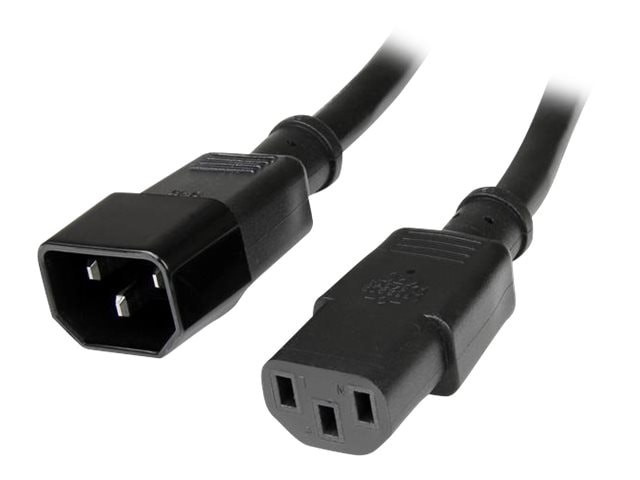 StarTech.com 14AWG Computer Power Cord Extension - C14 to C13 Power Cable
