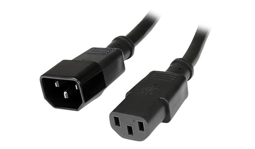StarTech.com 14AWG Computer Power Cord Extension - C14 to C13 Power Cable