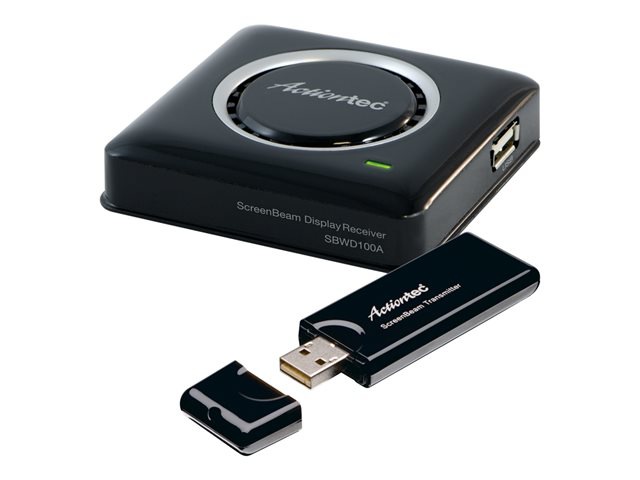 Actiontec ScreenBeam Kit Wireless Display Receiver & Transmitter for Non-WiDi Laptops/ Miracast Devices - wireless