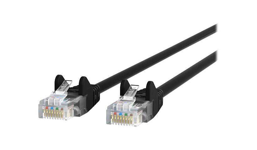 Belkin 50ft CAT6 Ethernet Patch Cable Snagless, RJ45, M/M, Black - patch cable - 15.2 m - black