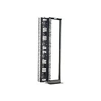 Panduit 2 Post Rack and Vertical Manager Combination Pack - rack - 45U