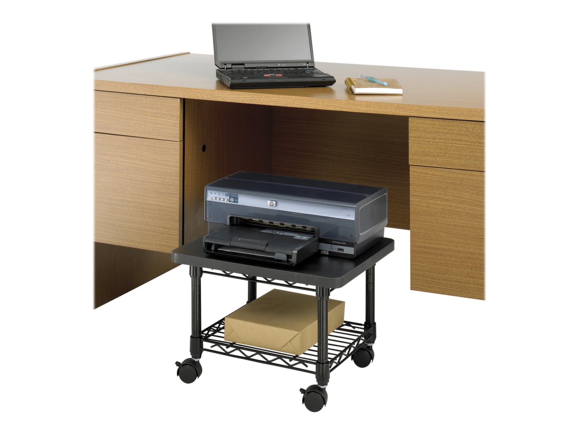 Safco 5206GR Underdesk Printer/Fax Stand, Gray